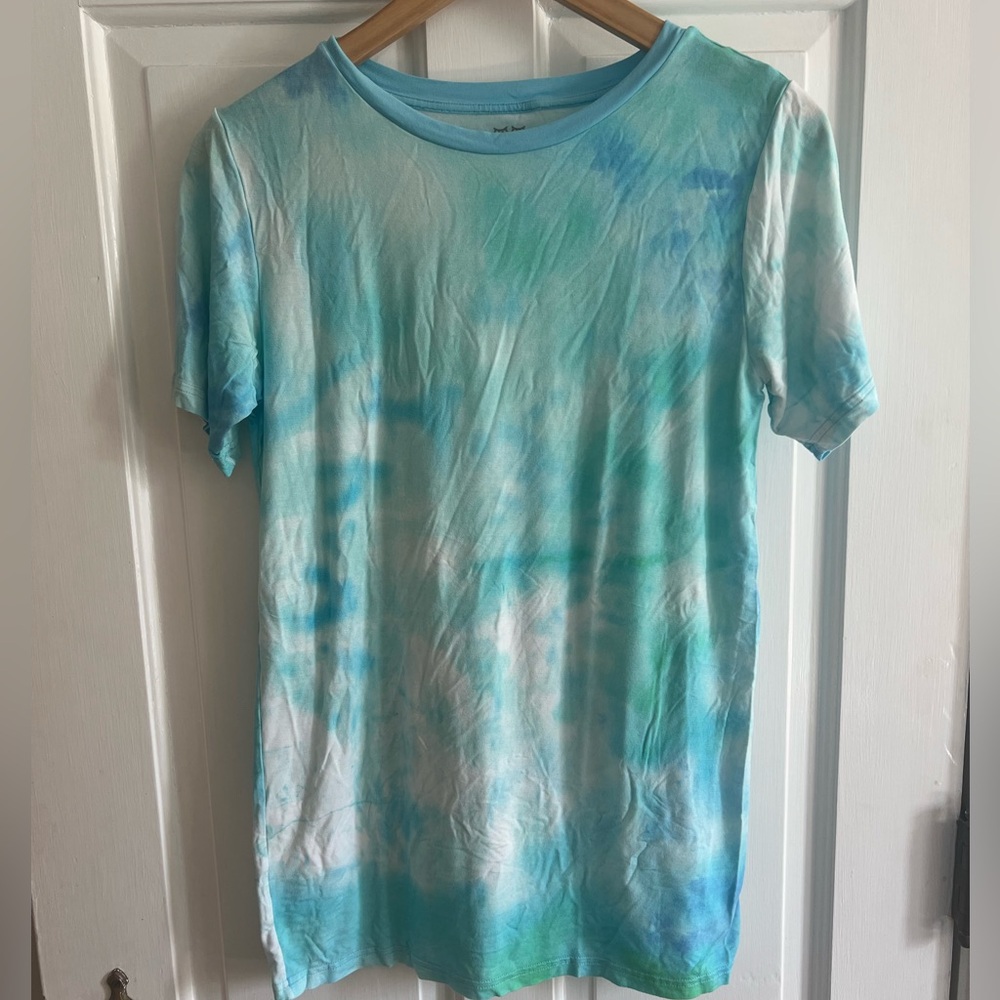 XS men’s Little Sleepies tide pool watercolor tshirt bamboo match